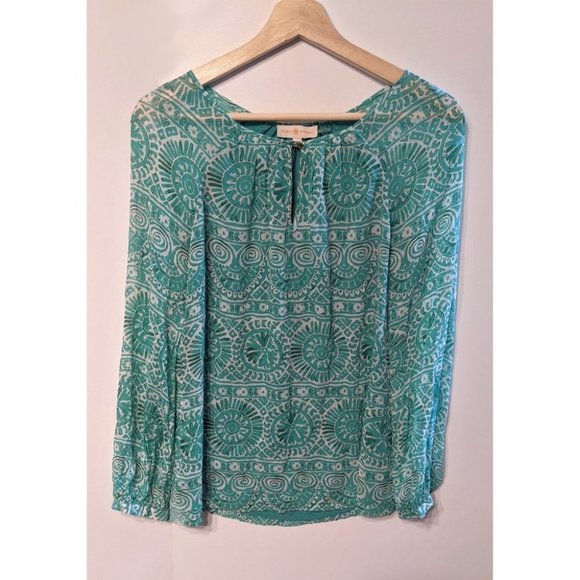 NEW Tory Burch | Lisa Top in Medallion Print - Picture 1 of 7